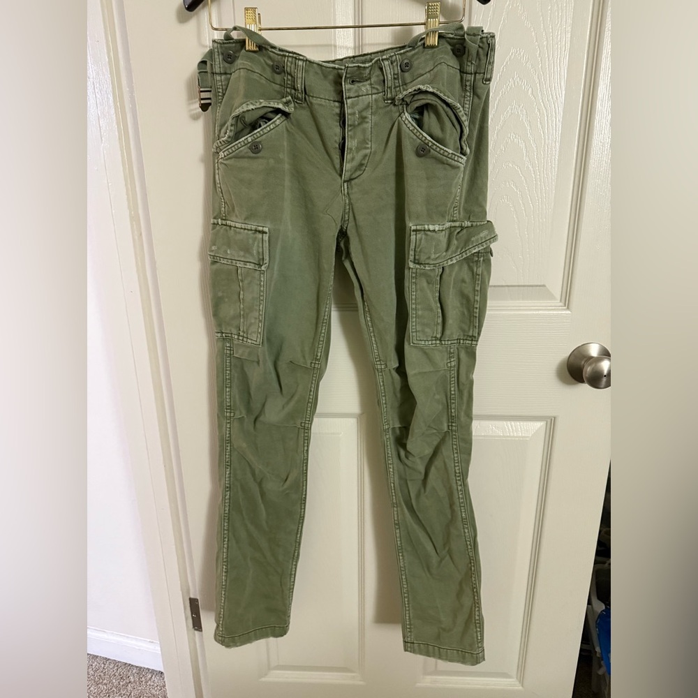 American Eagle Outfitters Green Cargo Jeans